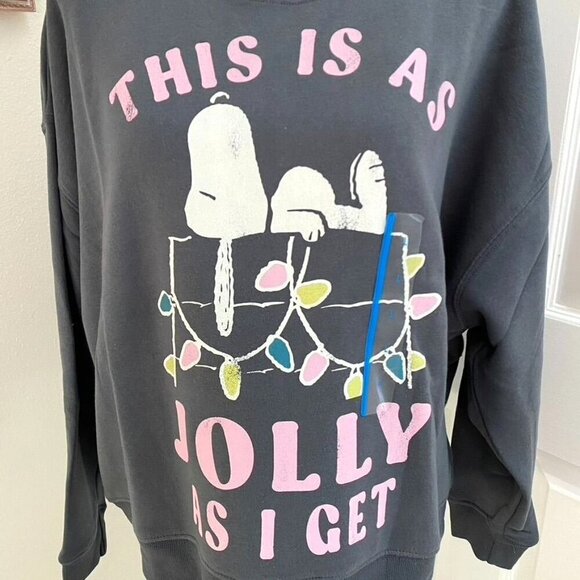 Target Grayson Threads Women's Jolly Snoopy Graphic Sweatshirt Gray Size Various - Picture 5 of 11